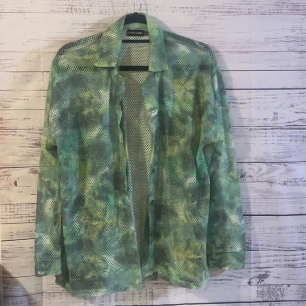 PrettyLittleThing Mesh Button Up